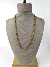 Vintage Costume Jewelry Gold Tone Necklace