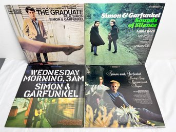 Lot Of 4 Simon & Garfunkel Albums. The Graduate, Sounds Of Silence, Wednesday Morning 3 Am.