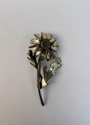 Silver Flower Pin - Sarah Coventry