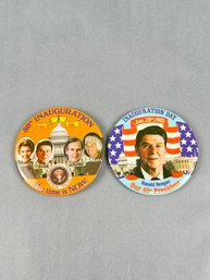 Two Inauguration Reagan Pins