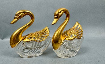 2 Decorative Swans - Italy