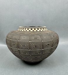 Aztec Inspired Studio Pot