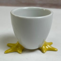 Deviled Egg Porcelain Cup With Chicken Feet