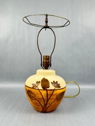 Vintage Arts And Crafts Ceramic Lamp
