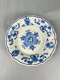Blue Delft Small Plate With Crack