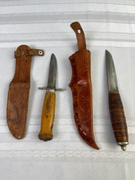 Lot Of 2 Vintage Knives Norwegian