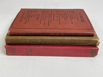 Lot Of 3 Hardcover Books Science Primers Poland By Phillips Eliots Silas Marker