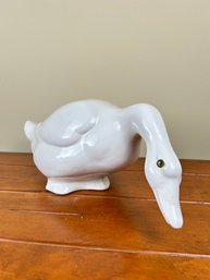 Vintage Large Ceramic White Goose