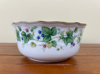 Andrea By Sadek Serving Bowl With Berry Accent Pattern