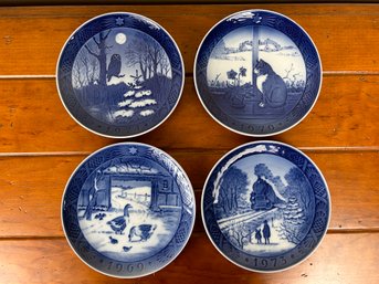 Set Of 4 Royal Copenhagen Decorative Annual Plates
