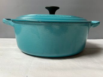 Le Creuset Caribbean  Enameled Dutch Oval Pan With Lid