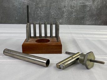 Vintage Punch Set And Corresponding Tools