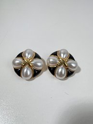 Vintage St. John Clip Earrings