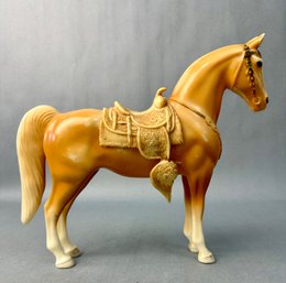 Tan Horse With Tan Saddle