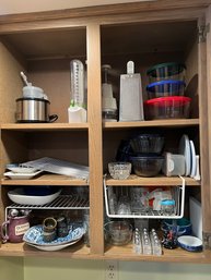 Cupboard Of Kitchen Items.