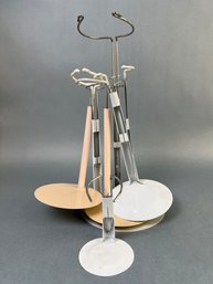 Lot Of Adjustable Doll Stands.