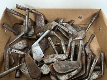 Box Lot Of Vintage Golf Club Heads 30