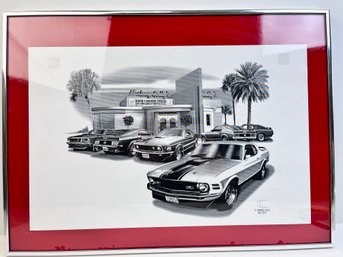 Mustang Sallys Restaurant Signed Print. *Local Pick Up Only*