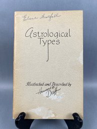 Vintage Astrological Types Dated 1948 By Howard Duff.