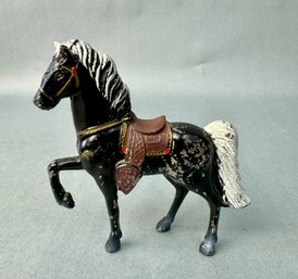 Small Black Metal Horse