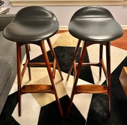 Eric Buch Midcentury Danish Rosewood Bar Stools