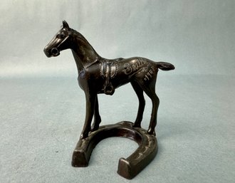 Small Metal Brown Horse - Seattle 1941