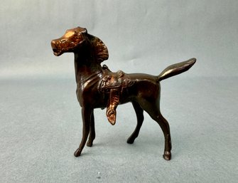 Small Brown Metal Horse