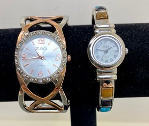 2 Metal Bracelet Watches- Studio & Vavani Brands