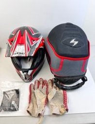 KBC Moto Design Motorcycle Helmet Model TKX Cyclone With Carry Case. *Local Pick Up Only*
