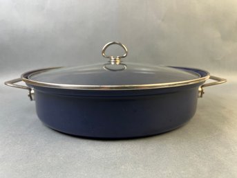 Chantal Blue Enameled Large Dutch Oven With Glass Cover