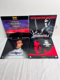 4 Action Movie Laser Discs.