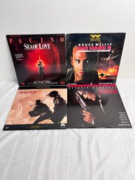 4 Action Movie Laser Discs.