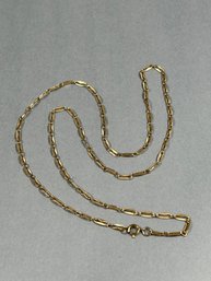 Vintage Gold Finish Link Necklace