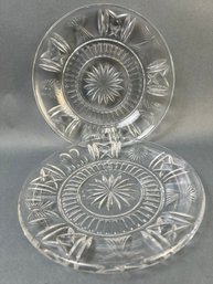 2 Waterford Crystal Dessert Plates.