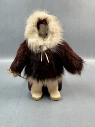 Pacific Coast Native Doll With Bow - Alaska