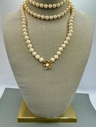 Long String Of Faux Pearls