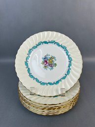 Set Of 8 Minton Ardmore Salad Plates