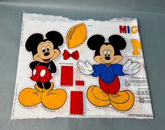 Football Mickey Mouse Cut Out For Pillow