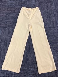 Vintage Jack Winter Double Knit Elastic Waist Lemon Slacks