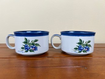 Vintage Pair Of Soup Mugs