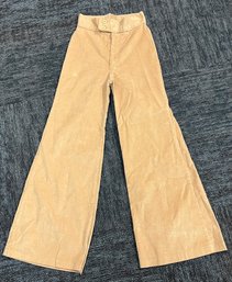 Vintage Sears Beige Corduroy Flare Pants