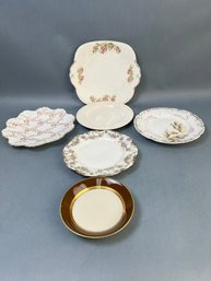 Lot Of Mismatched China Plates.