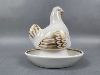 Royal Worcester Porcelain Chicken Egg Cup.