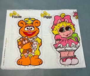 Baby Piggy & Baby Fozzie - Cut Outs For Pillows