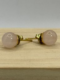 Rose Quartz Pierced Earrings