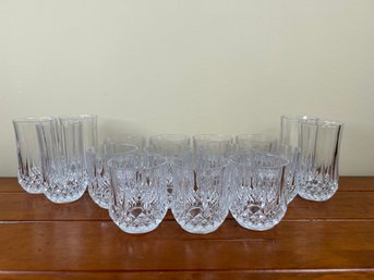 Set Of 16 Crystal Drinking Glasses