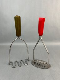 Two Vintage Bakelite Mashers