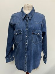 Levis Western Denim 1X Womens Button Up