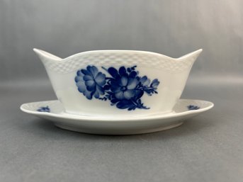 Royal Copenhagen Braided Blue Flower Gravy Boat