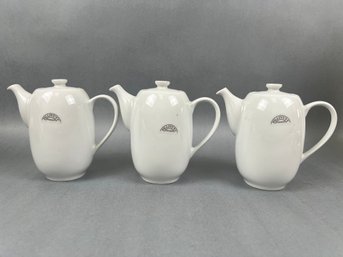 3 Pillivuyt France Porcelain Small Pitchers.